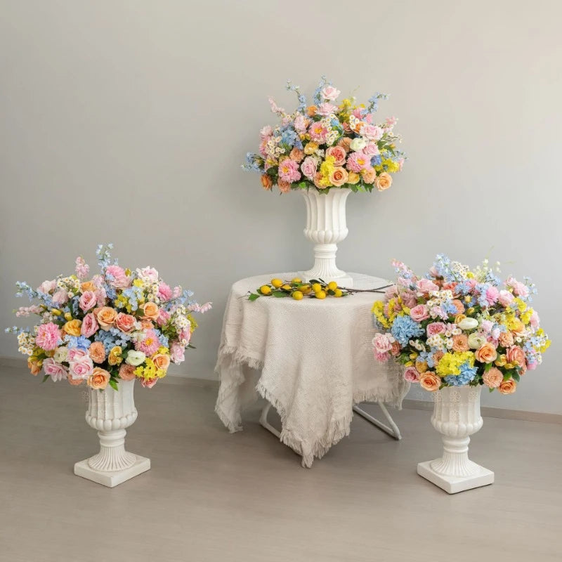 Wedding Props Roman Columns Flower Pots Artificial Flower Balls Wedding Roadlights Flower Shop Windows Opening Event Decorations
