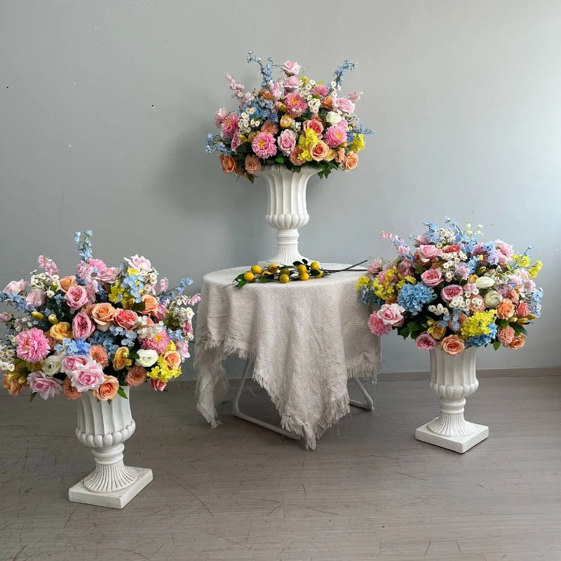 Wedding Props Roman Columns Flower Pots Artificial Flower Balls Wedding Roadlights Flower Shop Windows Opening Event Decorations