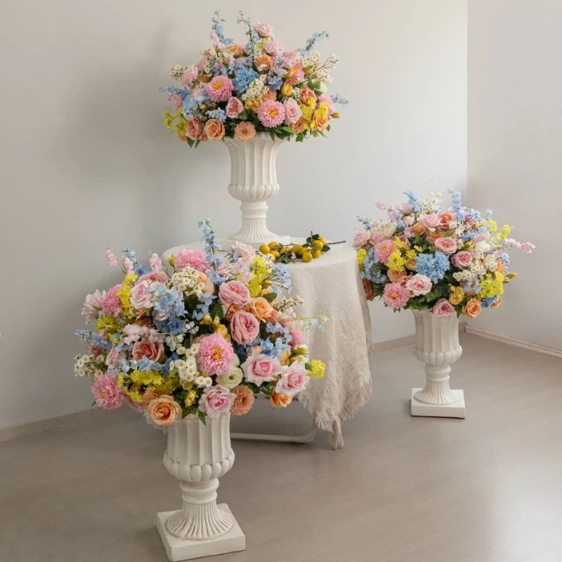 Wedding Props Roman Columns Flower Pots Artificial Flower Balls Wedding Roadlights Flower Shop Windows Opening Event Decorations