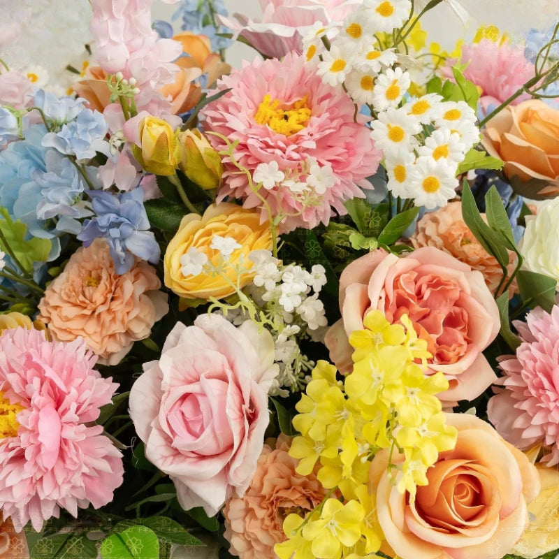 Wedding Props Roman Columns Flower Pots Artificial Flower Balls Wedding Roadlights Flower Shop Windows Opening Event Decorations