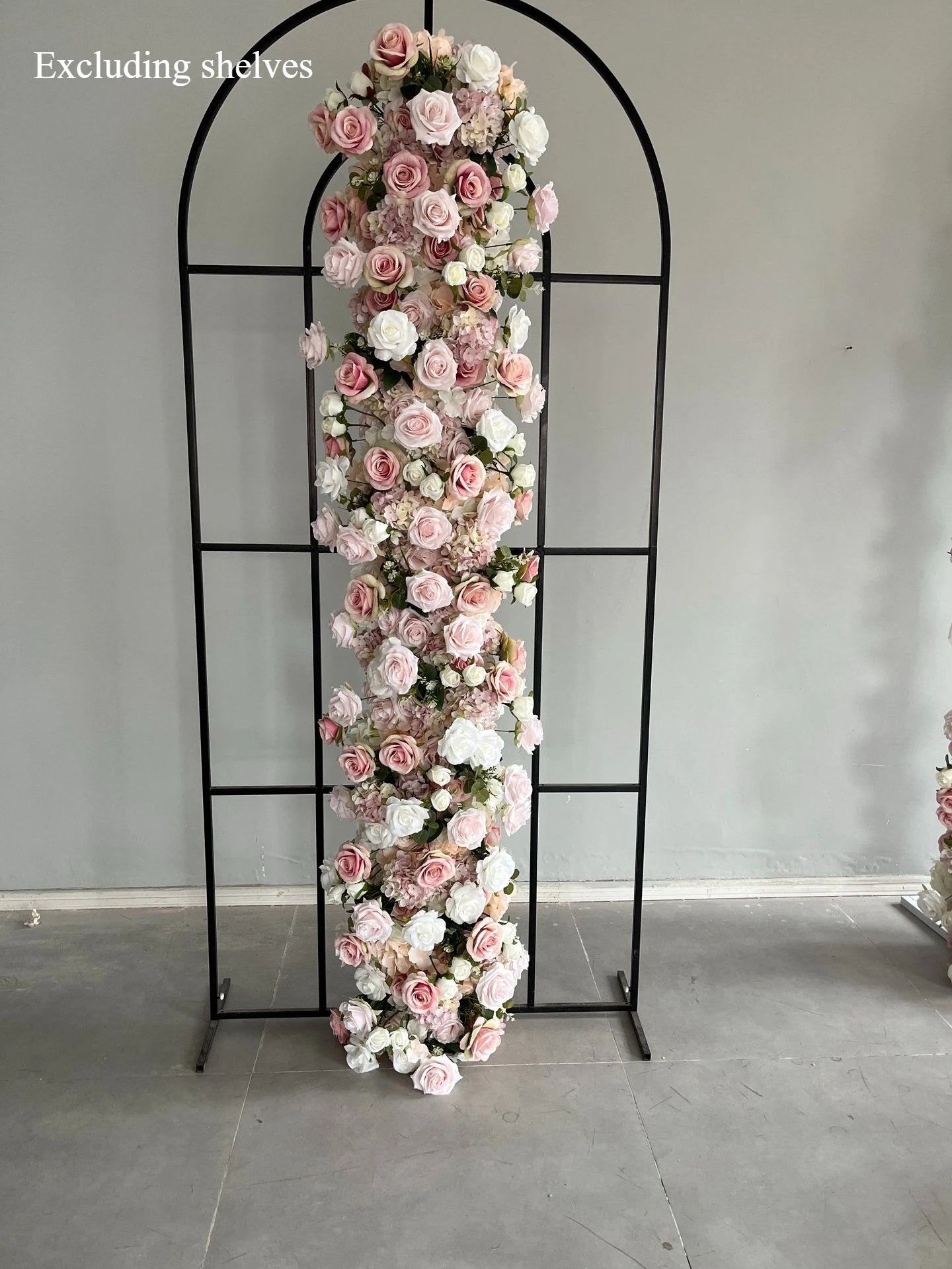 80CM Pink Artificial Flower Decor Set Flower Runner & Flower Ball Centerpieces for Wedding Main Table Arch Backdrop Stand Party